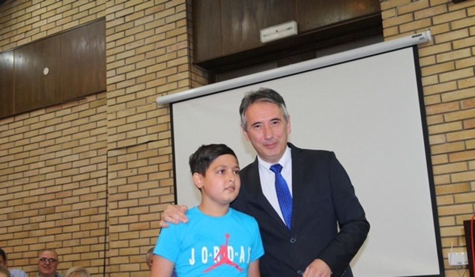 Kristijan Mamutović, sa odseka za trubu Muzičke škole, takođe bio prvi na republičkom takmičenju. Foto VranjeNews