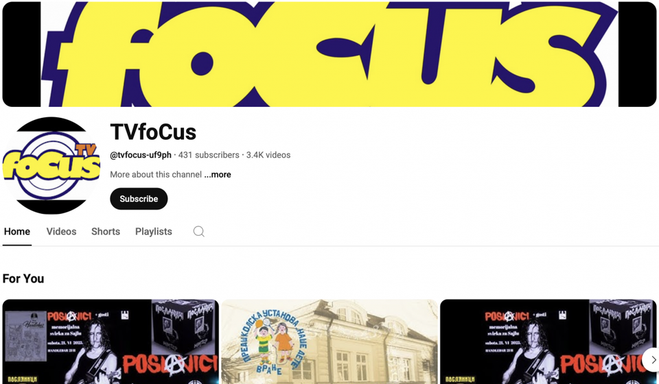 Foto YouTube (kanal RTV Fokus)