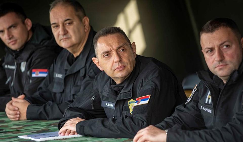 Aleksandar Vulin na generalnoj probi za vežbu 