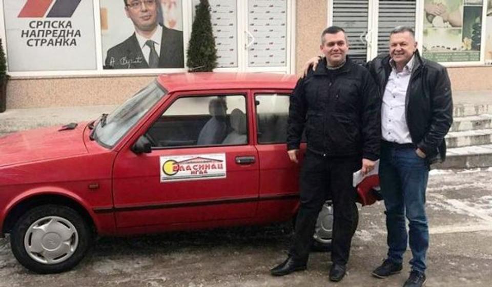 Milojević i vlasnik firme 