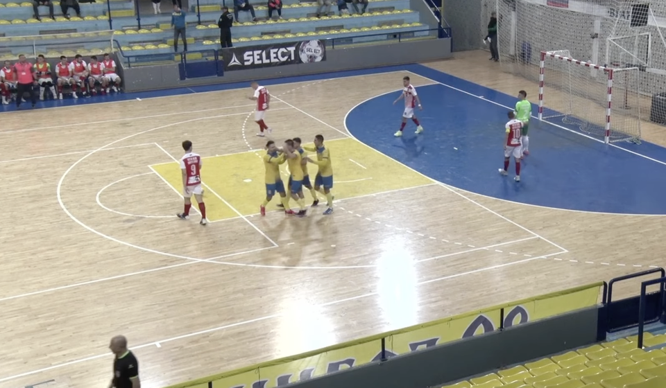 Radost domaćih posle Dodićevog gola za 2:3. Foto You tube (kanal Sport Jug)