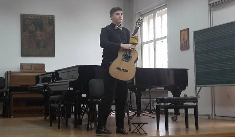 Damjan Stanković. Foto Muzička škola Stevan Mokranjac