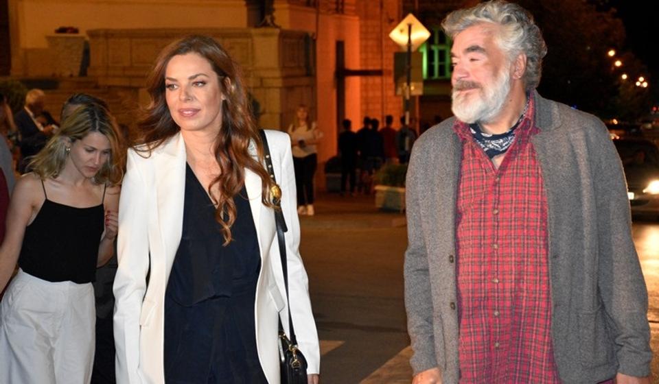 Katarina Radivojević i režiser Milutin Petrović. Foto Vranje News