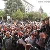 Odlučni da idu do kraja: radnici bivše Koštane u subotu ispred zgrade Gradske uprave. Foto VranjeNews
