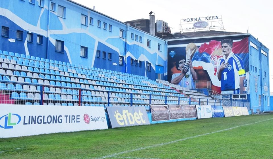 Na Gradskom stadionu u Surdulici oslikan mural u čast selektora Srbije. Foto FK Radnik