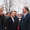 Vučić u Vranju prilikom polaganja kamena temeljca za "zgrade bezbednosti" u februaru 2019. Foto Vranje News