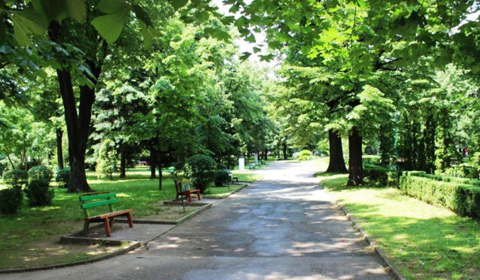 Gradski park u Vranju, jedna od zona tretiranja. Foto Grad Vranje