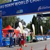 Vranjski maratonac ulazi u cilj u trci na 50 kilometara. Foto Fejsbuk profil Kristijana Stošića