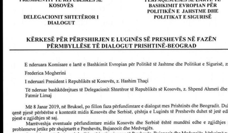 Pismo Mogerinijevoj. Foto Bujanovačke