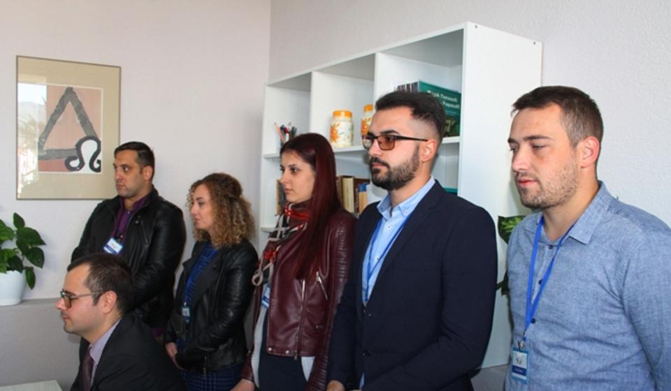 Darko Anačkov sa najbližim saradnicima iz BSC-a. Foto VranjeNews