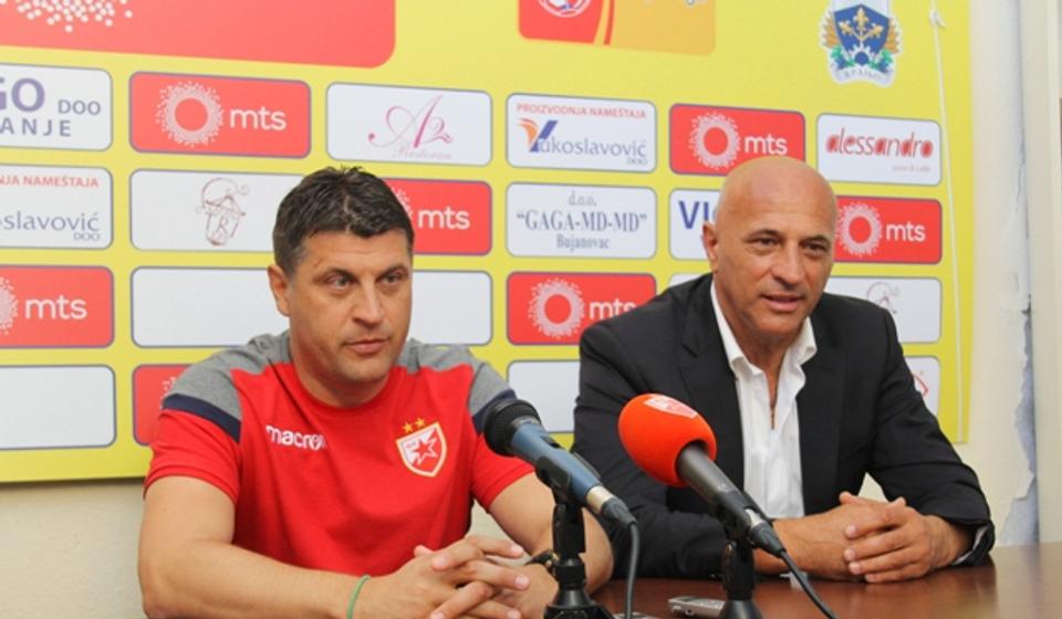 Milojević nedavno u Vranju posle utakmice Kupa Srbije sa Dinamom. Foto VranjeNews