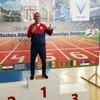 Stošić na pobedničkom postolju u Albaniji. Foto AK Vanjski maratonci