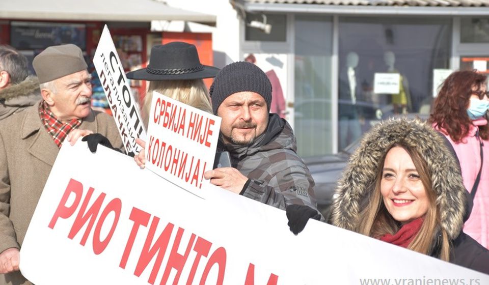 Prizor sa protesta od prošle subote. Foto Vranje News