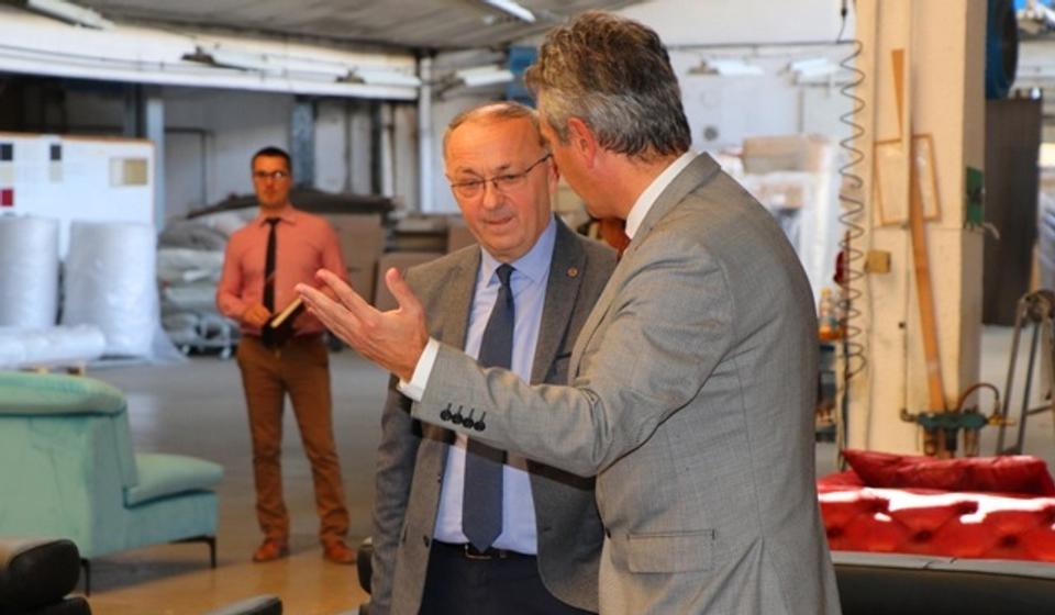 Disić sa gradonačelnikom Vranja Slobodanom MIlenkovićem. Foto VranjeNews