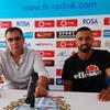 Slaviša Božičić i Zoran Danoski na konferenciji za medije. Foto FK Radnik