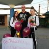 Saša Ristić sa učenicama Leonorom i Anđelom Ristić. Foto lična arhiva