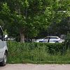 Opkoljavanje: vozilo policije na potezu prema "Koštani:. Foto VranjeNews