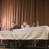Detalj sa sednice SO Trgovište: bivši predsednik opštine i novi funkcioneri skupštine. Foto trgoviste.rs
