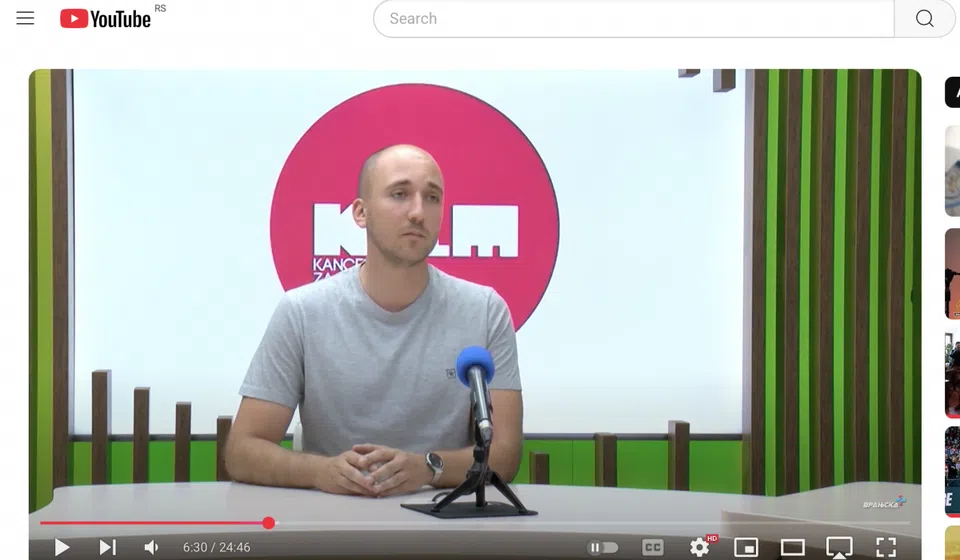 Deset u pola s Lukom na Vranjskoj plas doo. Foto YouTube (printscreen stranice zvaničnog kanala Vranjska plus doo)