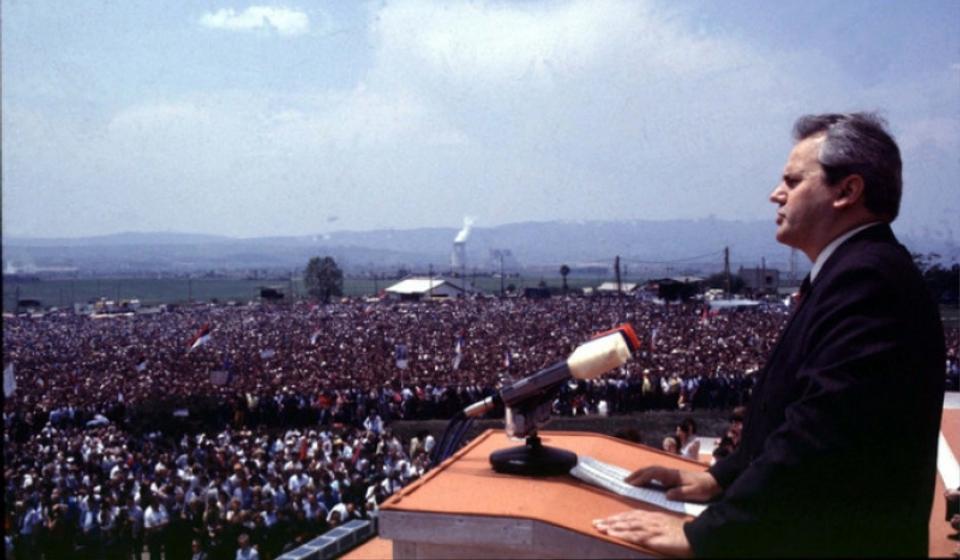 Miloševićev govor na Gazimestanu. Foto printscreen Youtube