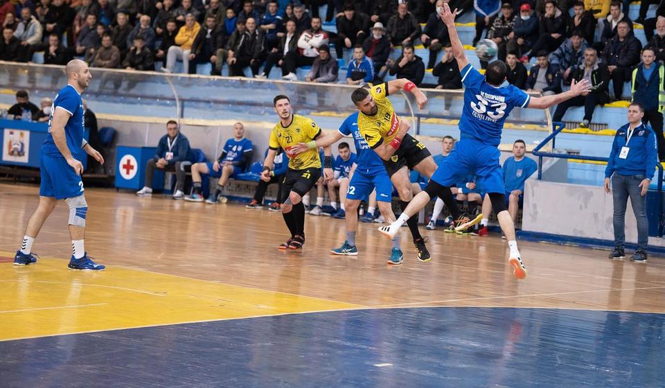 Detalj sa jučerašnje utakmice Vranje 1957 - Topličanin. Foto RK Vranje 1957