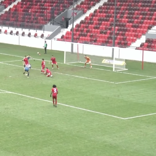 Mirosavljev donosi izjednačenje Dinamo Jug-u u 69. minutu. Foto YouTube printscreen PLS