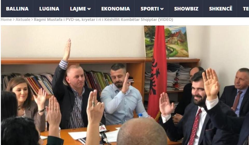 Glasanje na konstitutivnoj sednici NSA. Foto screenshot web stranice Lugina lajm