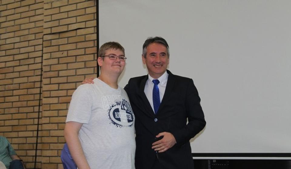 Bogdan Stefanović, đak generacije OŠ Svetozar Marković. Foto VranjeNews