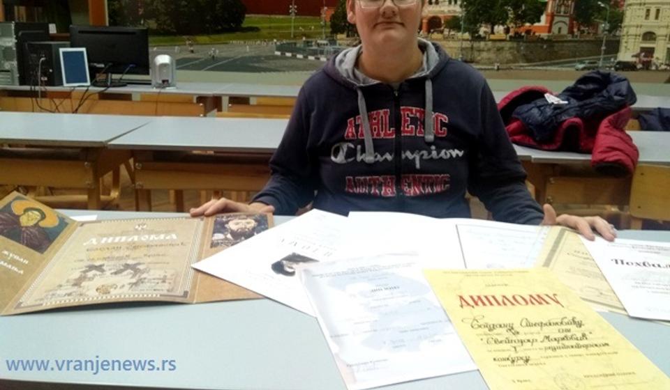 Osvajač 55 nagrada na takmičenjima: Bogdan Stefanović. Foto VranjeNews