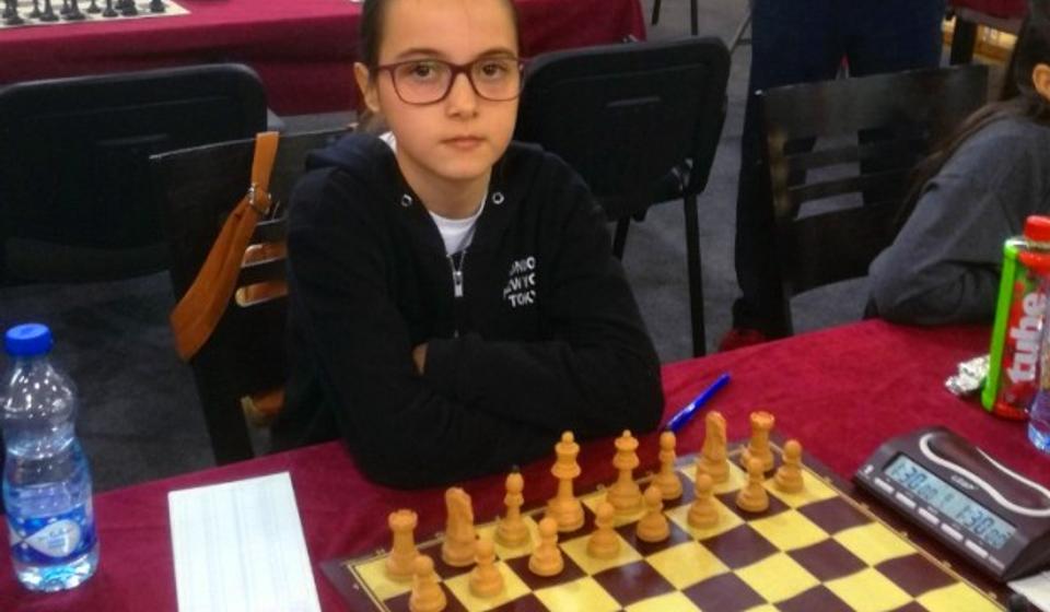 Počela da trenira šah pre polaska u školu: Sofija Stojanović. Foto privatna arhiva