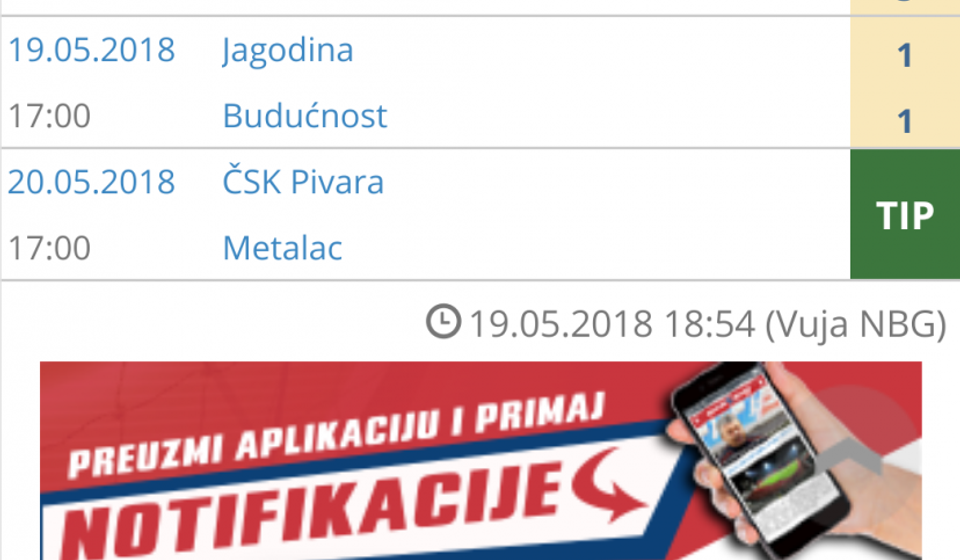 Screenshot VranjeNews