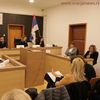 Rukovodioci tužilaptava u Pčinjskom okrugu na godišnjoj konferenciji za medije. Foto VranjeNews