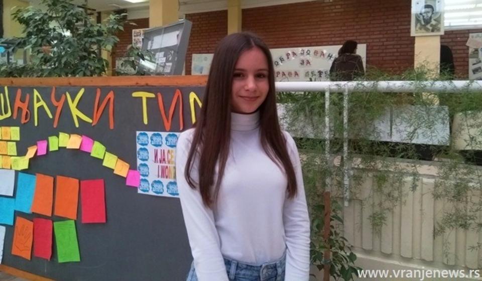 Informatika ili matematika, pitanje je sad: Leonora Ristić. Foto VranjeNews