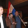 Mihajlović (u sredini) sa Boškom Obradovićem ne jednom od protesta u Vranju. Foto VranjeNews