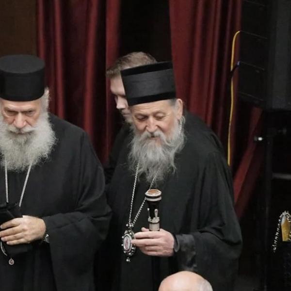 Vladika Aleksej je čest gost Vranja i mitropolita Pahomija. Foto Vranje news