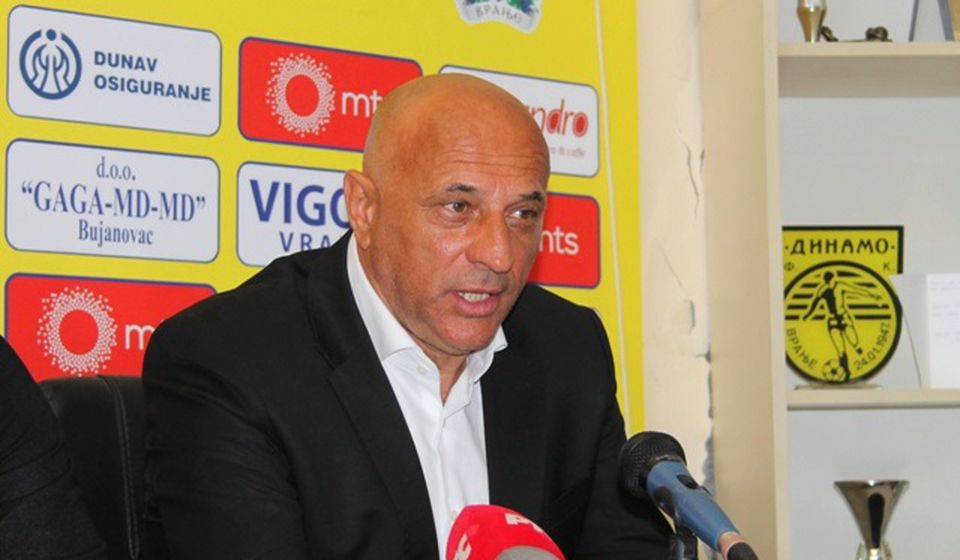 Presrećan zbog prve superligaške pobede Dinama u Vranju: Dragan Antić. Foto Vranje News