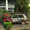 Šteta na automobilu je totalna. Foto VranjeNews