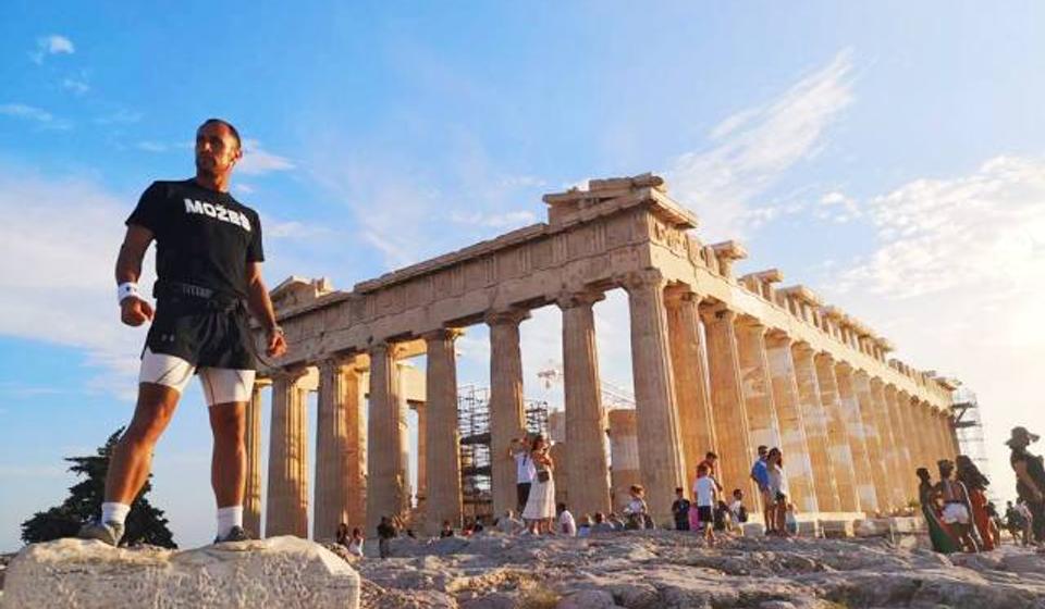 Marko Nikolić na Akropolju. Foto privatna arhiva