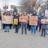 Sa prošlonedeljne blokade kod Pedagoškog fakulteta. Foto Vranje news