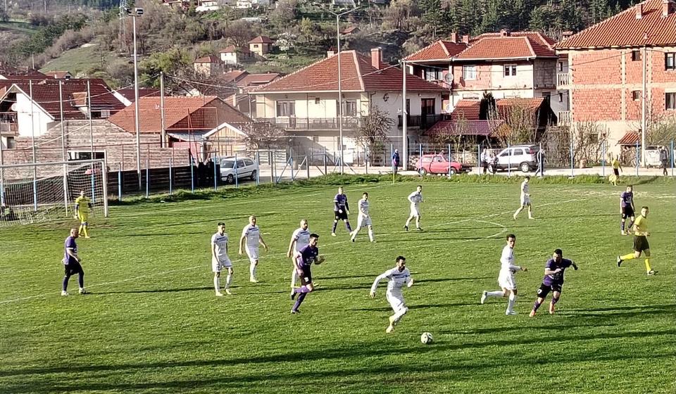 Detalj sa utakmice u Trgovištu. Foto FK Pčinja