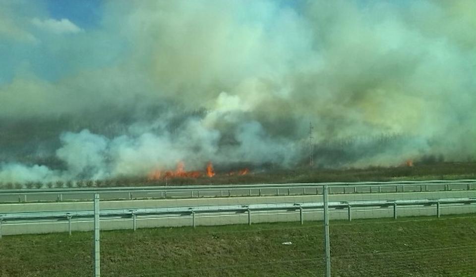 Jak vetar još više rasplamsava vatru. Foto VranjeNews