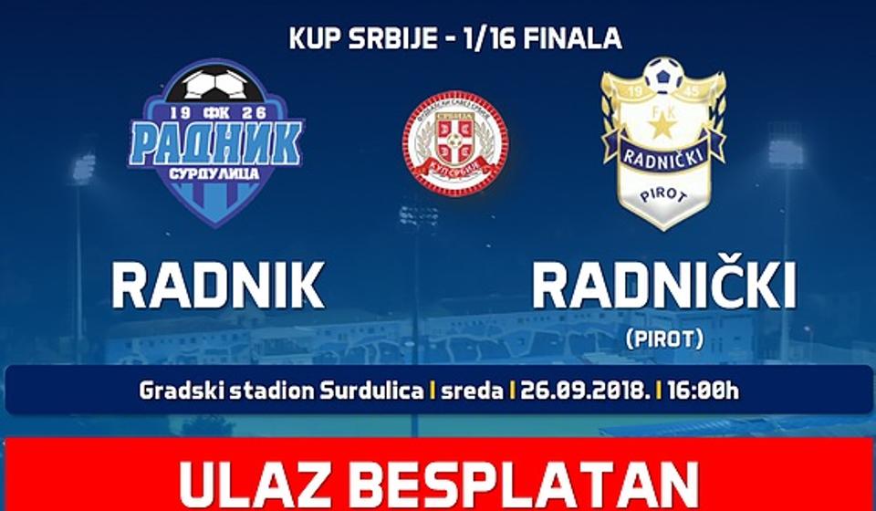 Surduličani otvaraju vrata za sve navijače. Foto FK Radnik