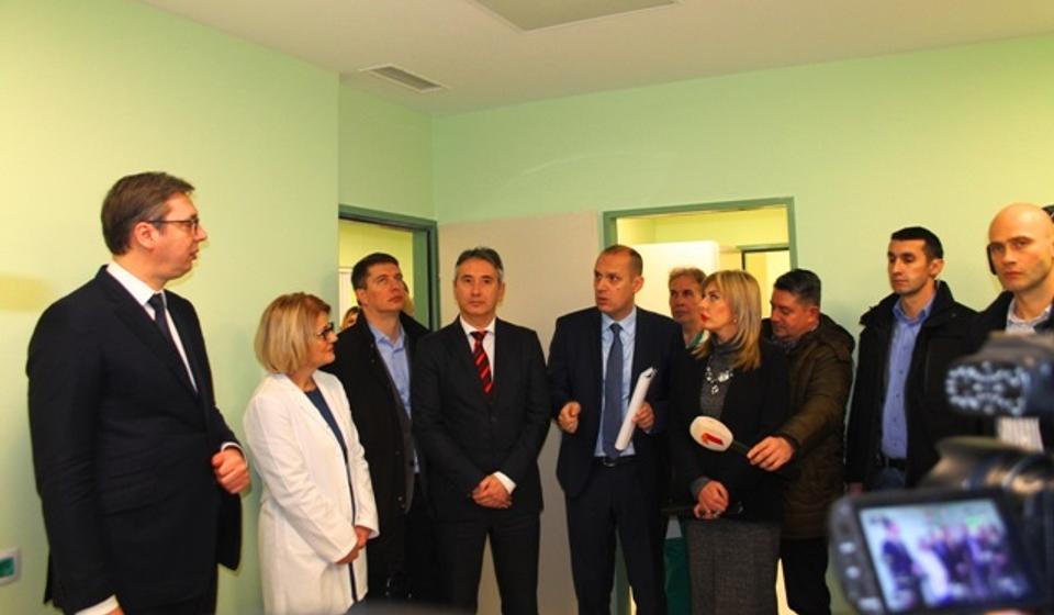 Vučić na otvaranju Hirurškog bloka u Vranju u decembru 2018. Foto Vranje News