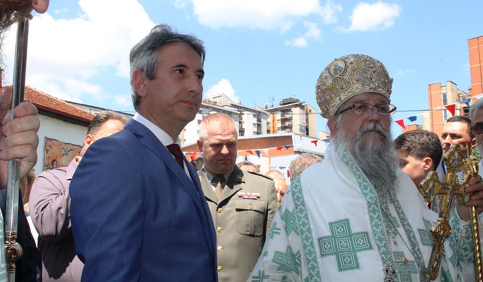 Gradonačelnik i vladika. Foto VranjeNews