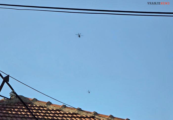 Helikopteri EU iznad Vranja. Foto Vranje news