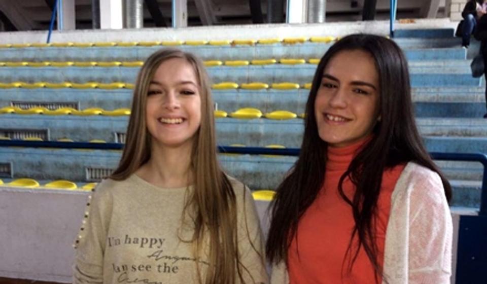 Emilija i Mila na pretkvalifikacionom takmičenju u Vranju. Foto Grad Vranje