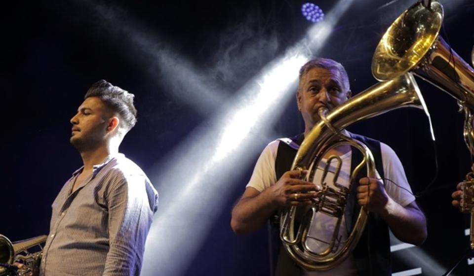 Stefan Mladenović sa svojim orkestrom na Danima Vranja 2019. Foto Vranje News