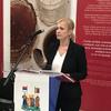 Iva Laković na svečanosti povodom dodele nagrade. Foto NM Vranje