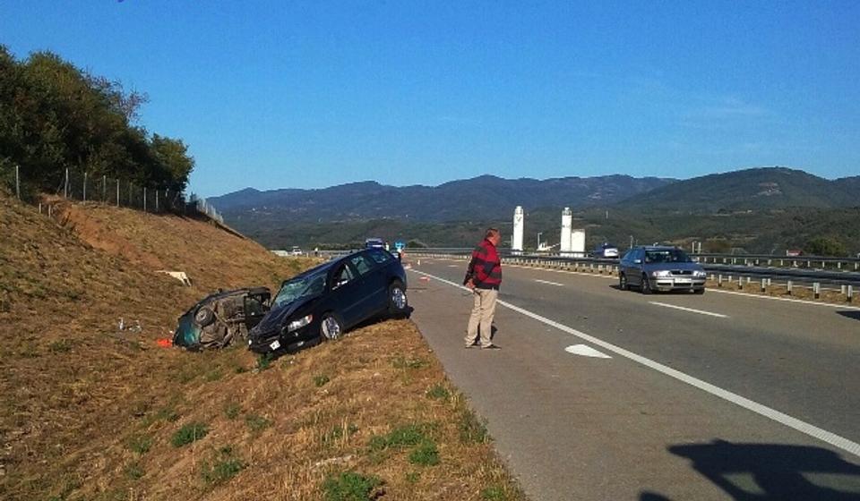 Lice mesta posle saobraćajne nesreće. Foto VranjeNews