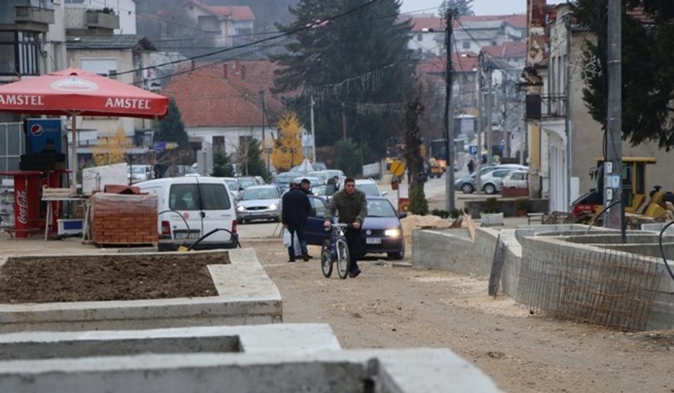 Banjsko šetalište u izgradnji. Foto VranjeNews